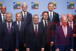 Самит НАТО Вилнус фото:ЕПА „Литванија никогаш не ја земала слободата здраво за готово. Отсекогаш сме биле верни на принципот „Еден за сите и сите за еден“, кажа претседателот Наузеда на почетокот на Северноатлантскиот